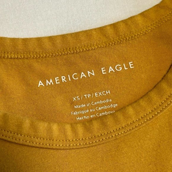 American Eagle Mustard Yellow Tank Top XS - Picture 5 of 5